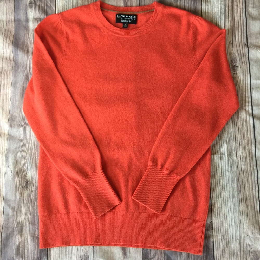 Banana Republic Italian Wool Sweater Crew Medium